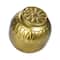 Hello Honey® 7.75" Golden Embossed Decorative Metal Container